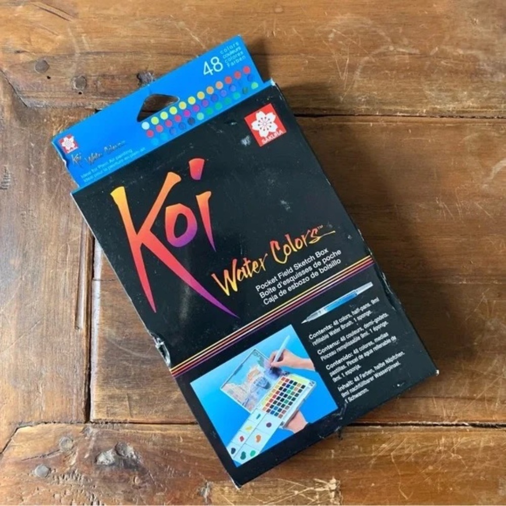 Koi Water Colors Pocket Field Sketch Box (NIB / NWOT)